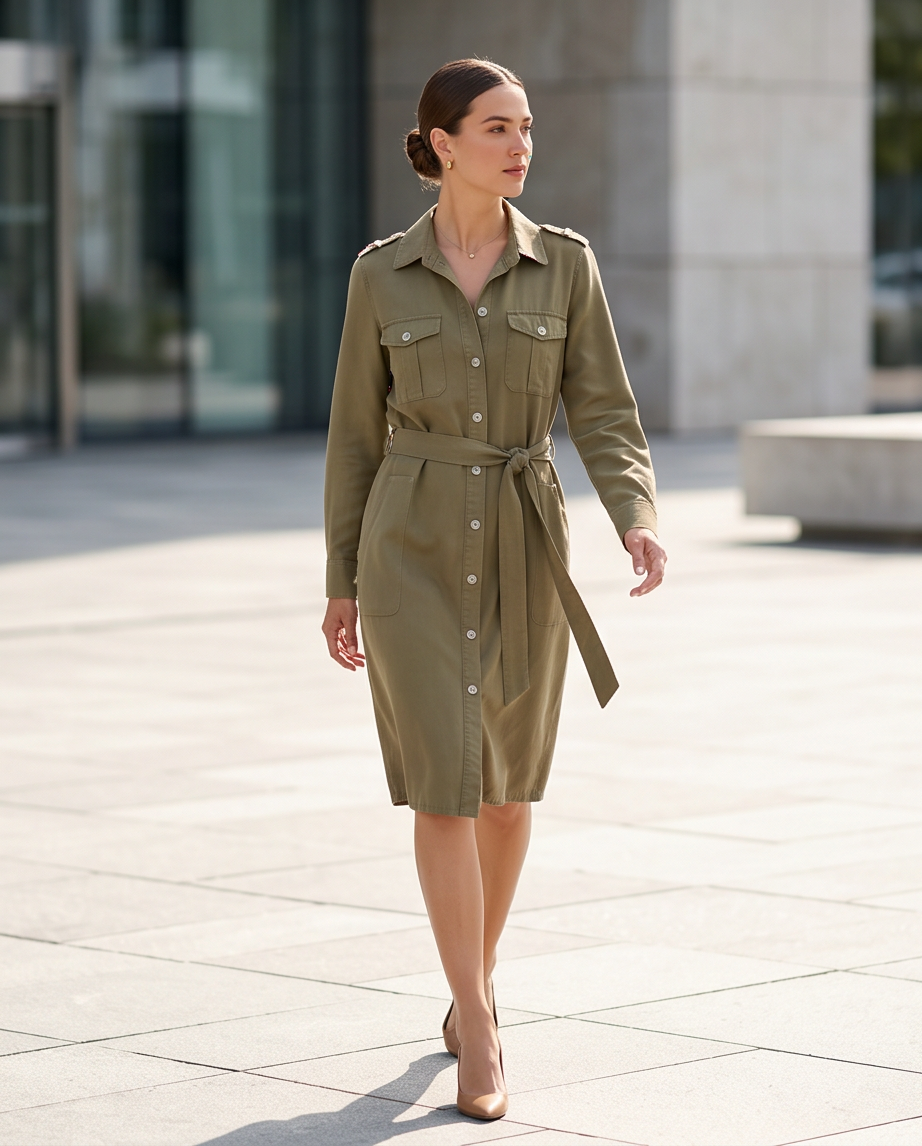 Tramontana robe kaki - neuve - taille 42