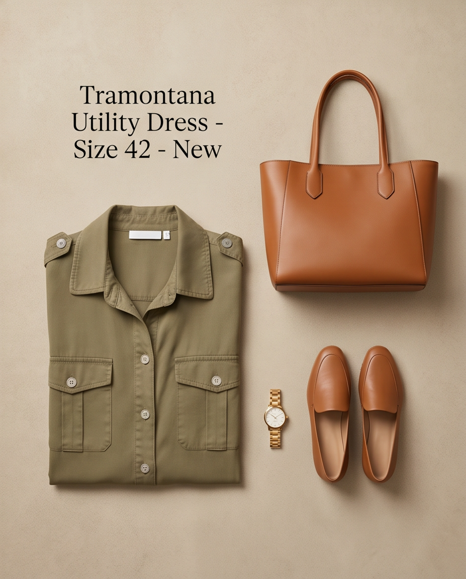 Tramontana robe kaki - neuve - taille 42