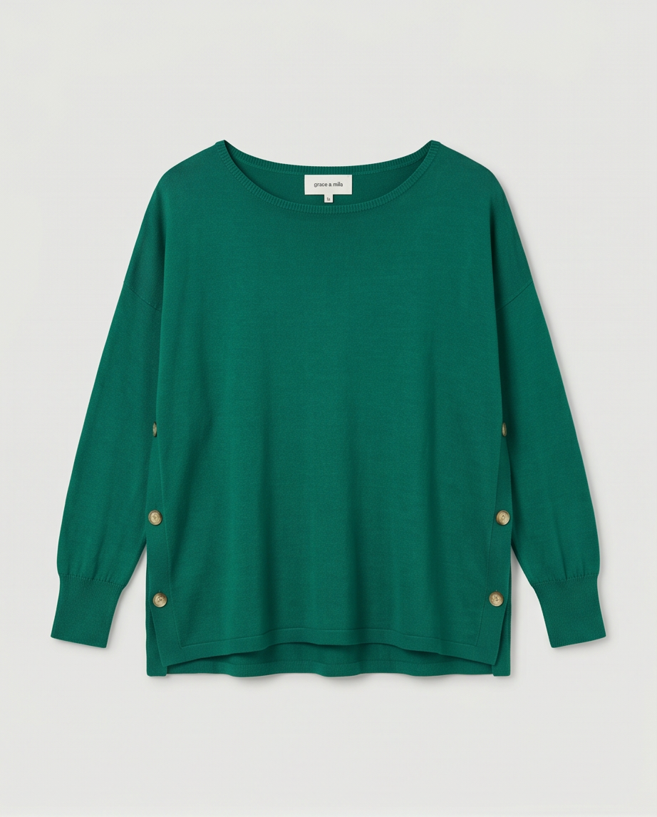 Pull Grace & Mila vert — Neuf — Taille Unique