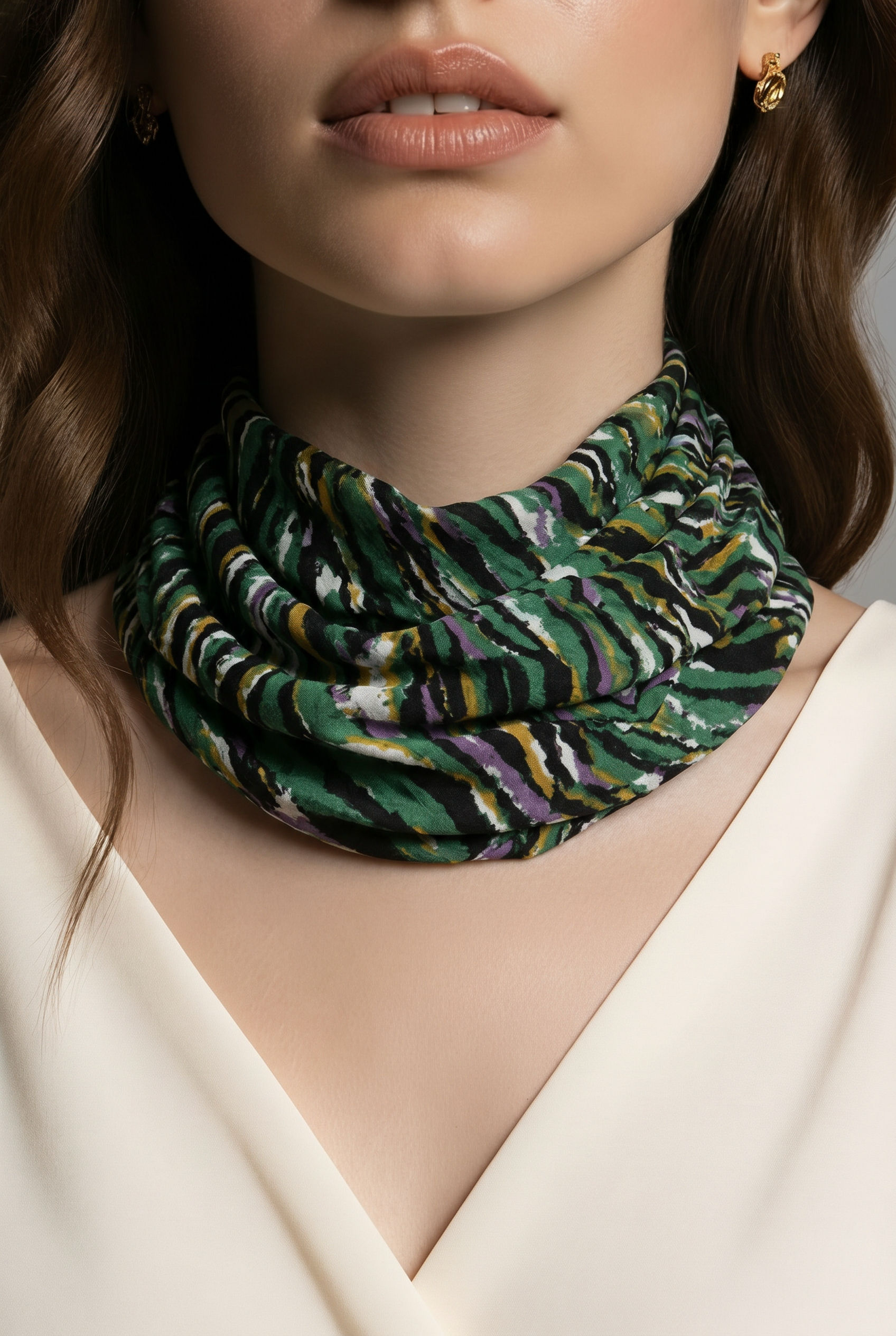 Bandana LPB — Imprimé Zèbre Multicolore — Neuf