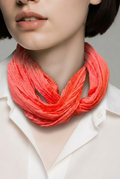 Écharpe Infinie Corail — Neuve — Accessoire Tendance